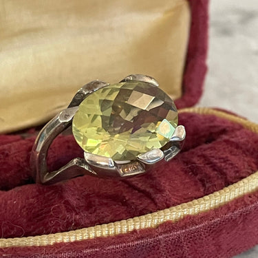 Sterling Silver and Lemon Quartz Ring Bloomers and Frocks